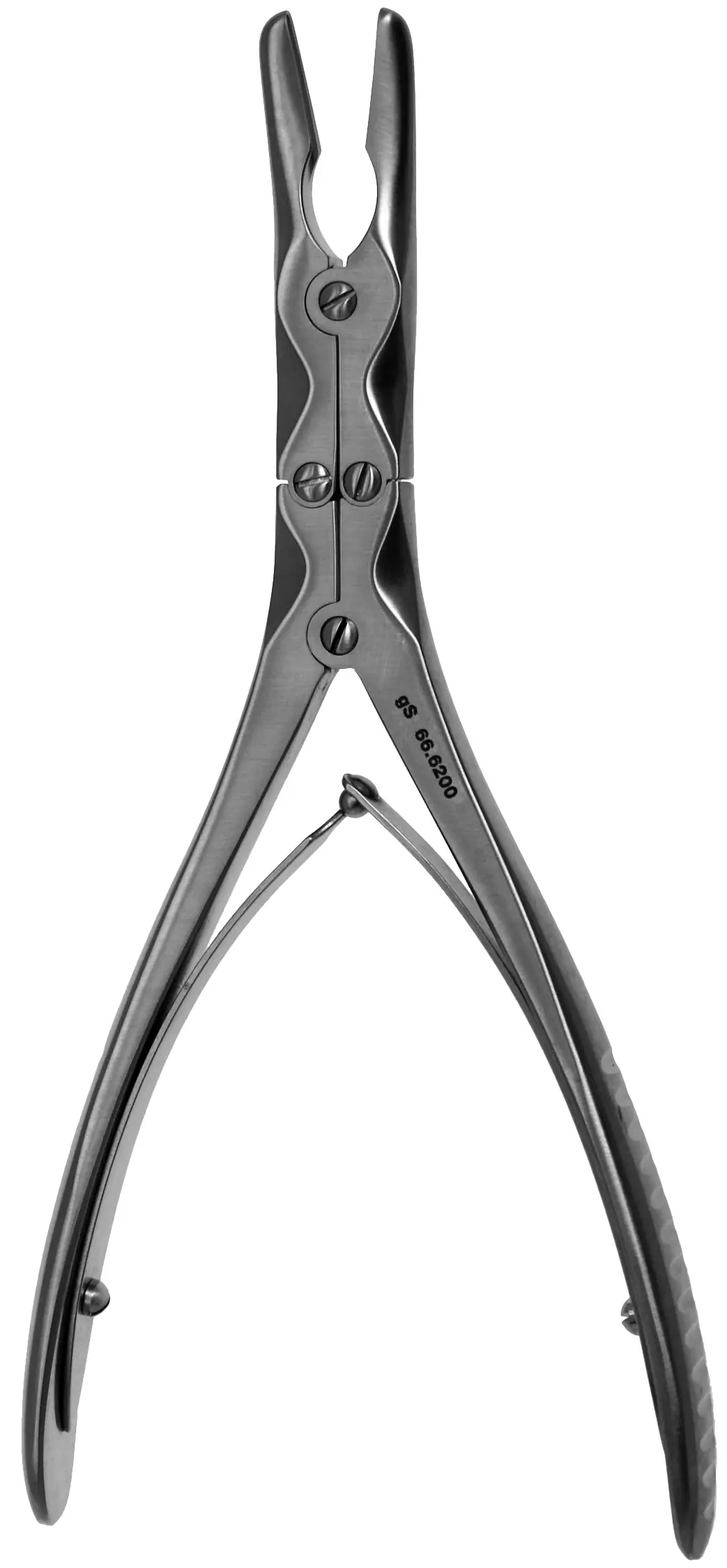 Beyer bone rongeur 7 inch curved 3 mm double action orthopedic instrument