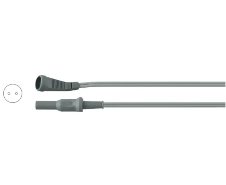 Reusable silicone bipolar cable USA 2-pin plug with Martin connector